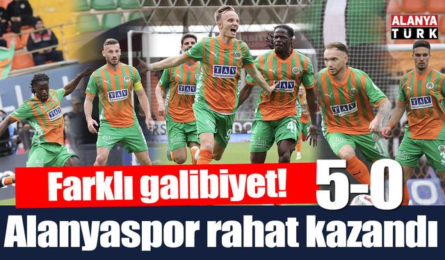 Alanyaspor Kocaelispor karşısında farklı kazandı
