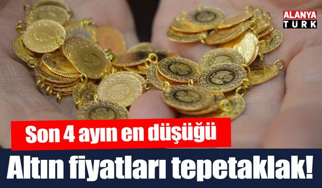 Altın fiyatları tepetaklak! Son 4 ayın en düşük seviyesinde