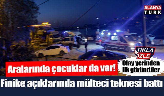 Finike açıklarında batan mülteci teknesinde çok sayıda ölü var!