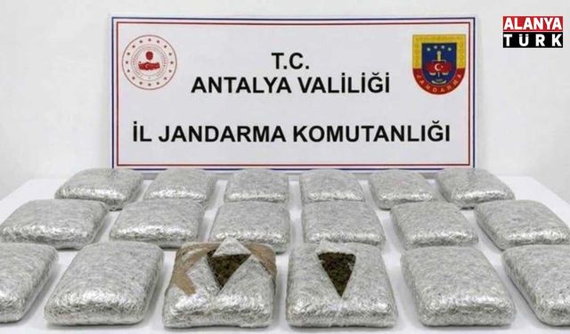 Jandarma 30 kilogram skunk ele geçirildi