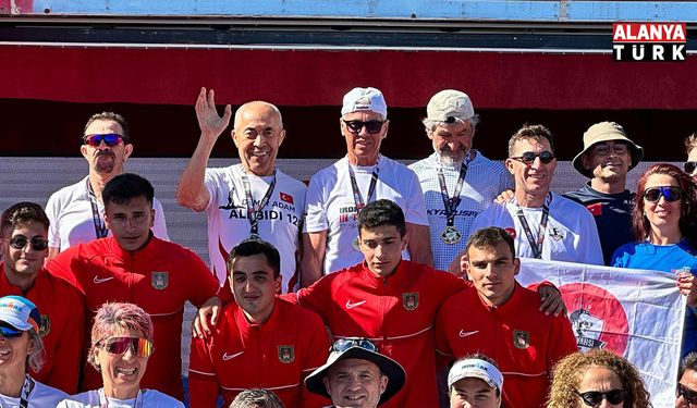 75 yaşındaki "Demir Adam" Ayvalık’ta ikinci oldu