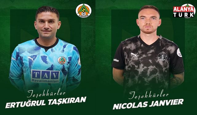 Alanyaspor'da Ertuğrul Taşkıran ve Nicolas Janvier ile yollar ayrıldı