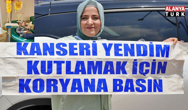 Antalya trafiğinde kornalar, kanseri yenen kadın için çaldı