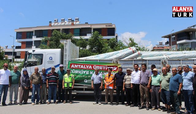 Büyükşehir’den Gazipaşalı üreticilere naylon desteği