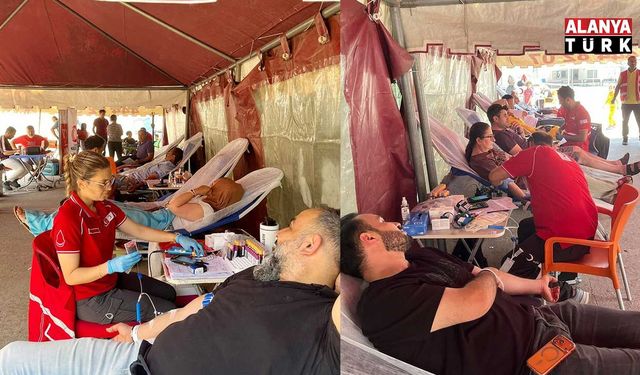Alanya’da 8 saatte 144 ünite kan bağışladılar