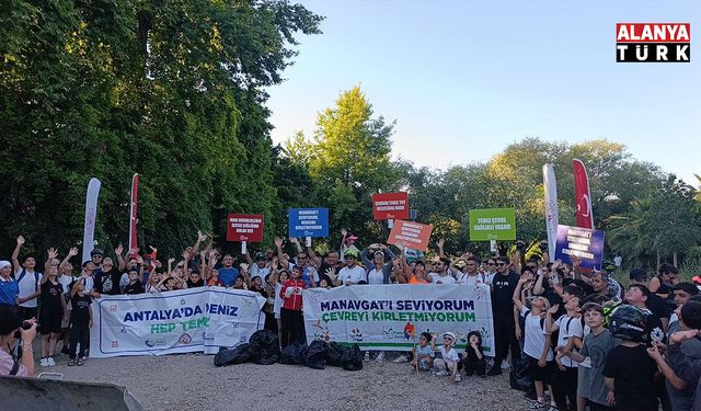 Bisiklet binme ve çevre temizliği etkinliği
