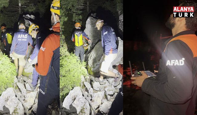 Uçurumun dibinde mahsur kaldı, AFAD'ın 8 saatlik operasyonuyla kurtarıldı