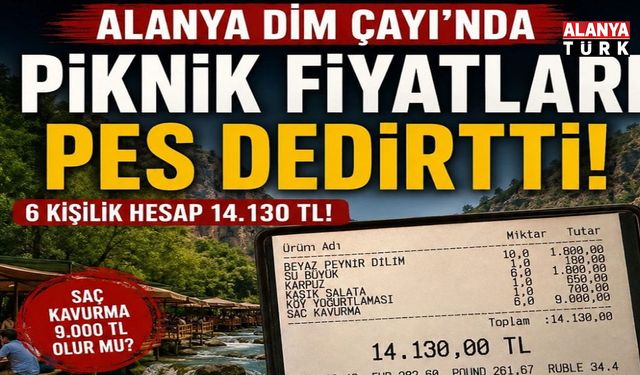 Dim Çayı'nda 14 Bin 130 TL'lik Hesap Gündem Oldu