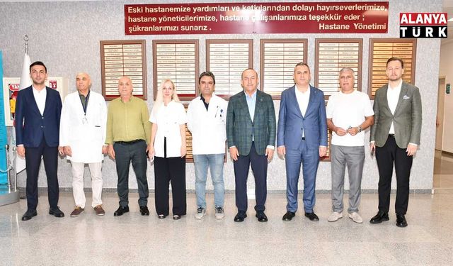 Mevlüt Çavuşoğlu’ndan Alanya EAH’a ziyaret