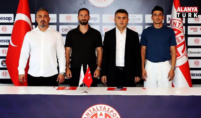 Antalyaspor'da Soner Dikmen ve Erdoğan Yeşilyurt, 2 yıllık sözleşme imzaladı