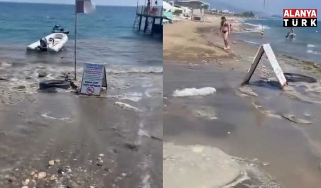 Alanya’da plajda skandal görüntü