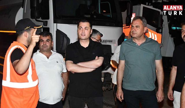 Kaymakam Öztürk söndürme çalışmalarını yerinde yönetti