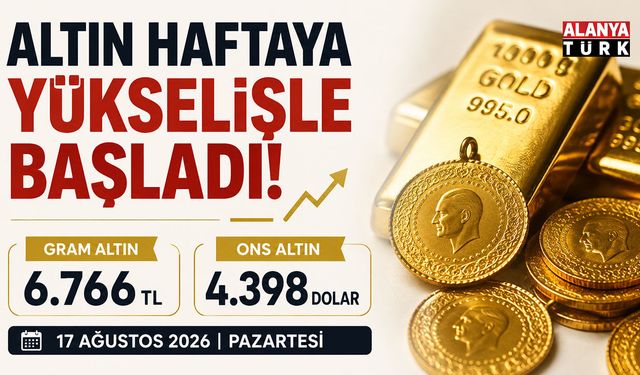 Altın yeni haftaya hızlı başladı! Gram 6 bin 766 TL’yi gördü
