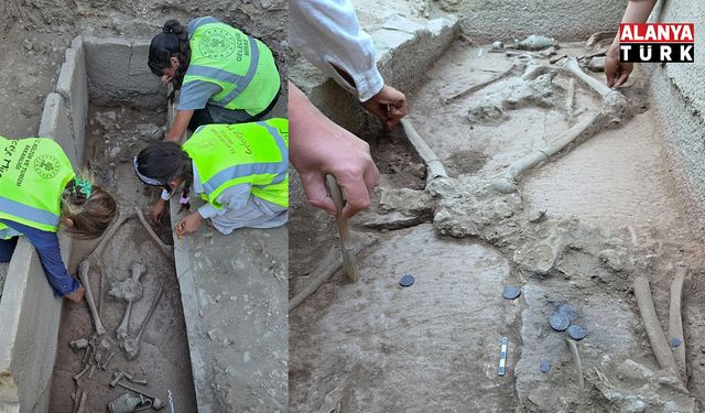 Aspendos'ta 2 bin 400 yıllık güreşçi mezarı keşfedildi