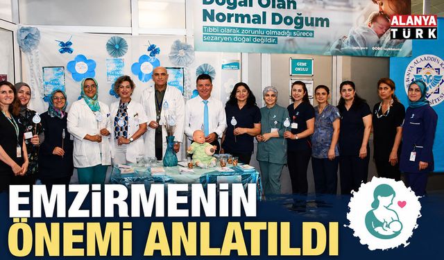 Alanya Eğitim ve Araştırma Hastanesi'nden Emzirme Haftası Etkinliği