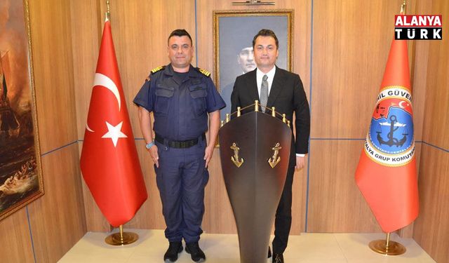 Kaymakam Öztürk’ten Sahil Güvenlik Grup Komutanı Söylemez’e Ziyaret