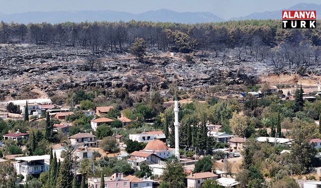 Antalya'da Aksu orman yangınının enerjisi düşürüldü