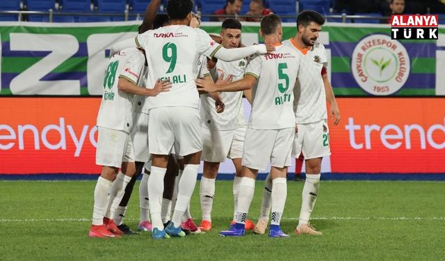 Alanyaspor’dan Rize’de kritik zafer: Hasret sona erdi!