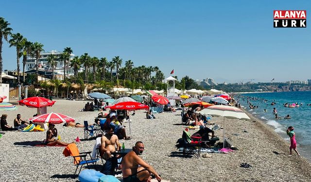 Antalya sahillerinde okul öncesi yoğunluğu