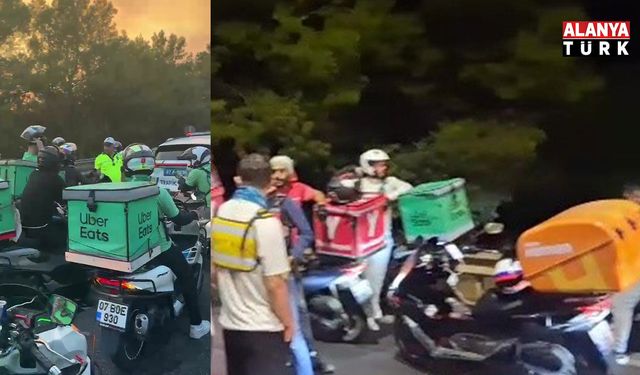 Antalya’da Motokuryeler yangın bölgesine yardım taşımak için seferber oldu