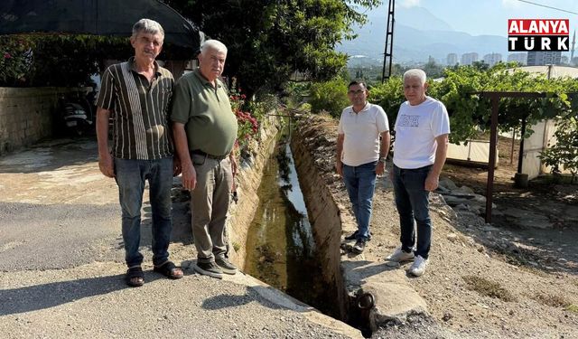 Alanya’da üreticiye can suyu: Sulama hattı için harekete geçildi