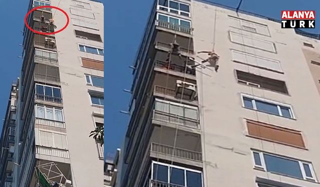 Antalya'da 15 katlı binada can pazarı