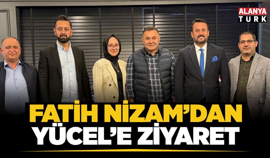Alanya Esnaf Odası Başkan Adayı Nizam'dan Yücel'e ziyaret
