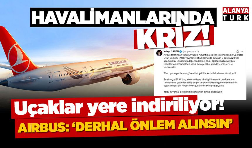 Havalimanlarında kriz! Uçaklar yere indiriliyor