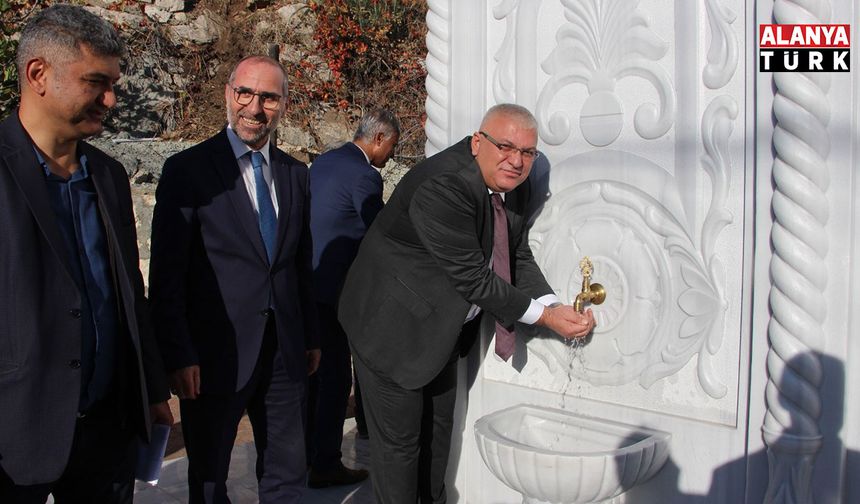 Hayırseverin yaptırdığı çeşme hizmete açıldı