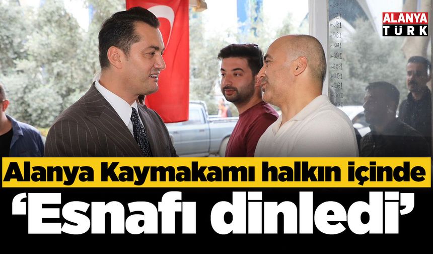 Kaymakam Öztürk’ten Mahmutlar’a ziyaret