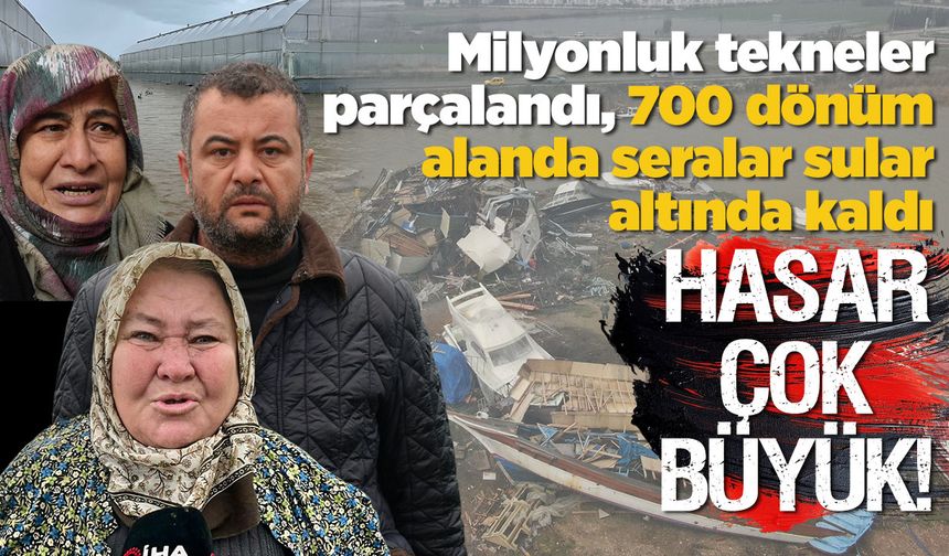 Hasar çok büyük; Milyonluk tekneler parçalandı!