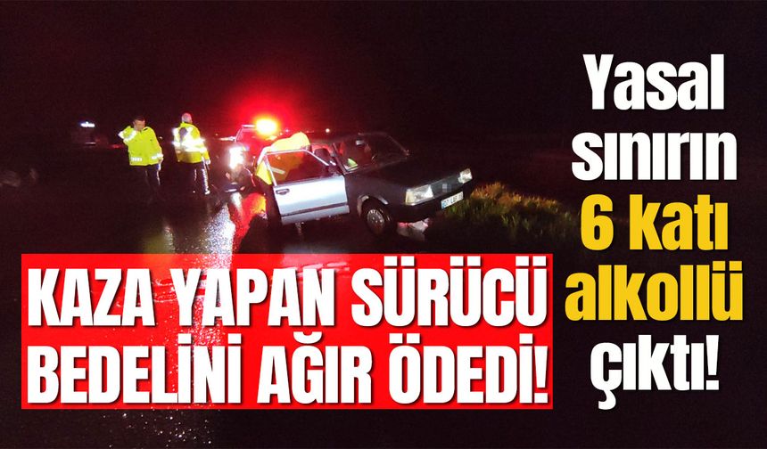 Yasal sınırın 6 katı alkollü çıktı, bedeli ağır oldu!