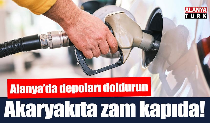 Alanya'da pompaya bir zam daha geliyor