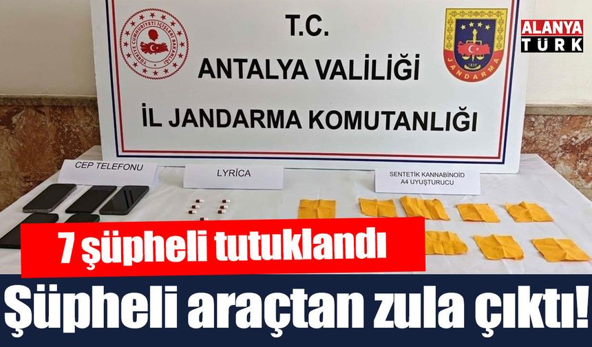 Araçtan 4 bin kullanımlık uyuşturucu madde ele geçirildi