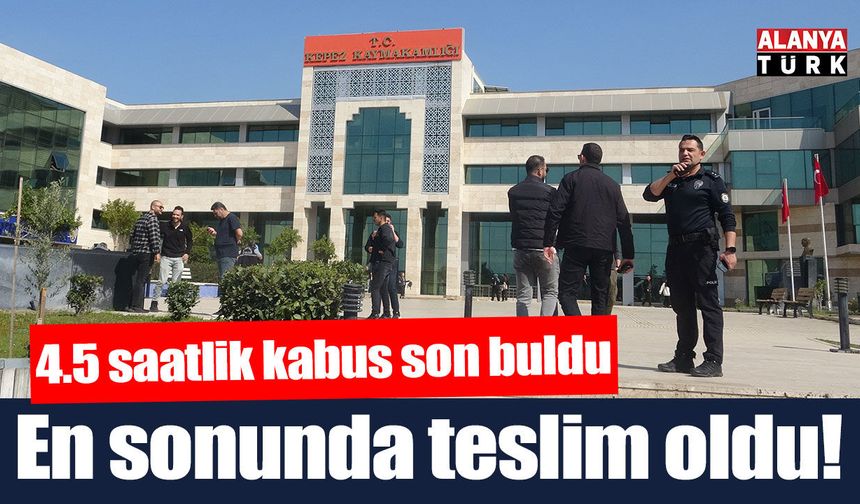 Kaymakamlık binasında ateş açarak kendini odaya kilitleyen şahıs teslim oldu