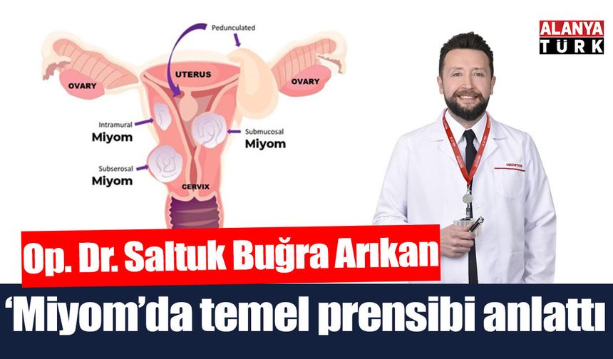 Op. Dr. Saltuk Buğra Arıkan: "Miyomda temel prensip organ koruyucu yaklaşımdır"
