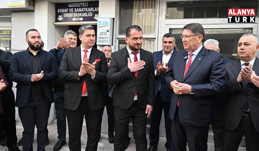 Başkan Dere, oda ziyaretlerine Korkuteli ve Elmalı'da devam etti