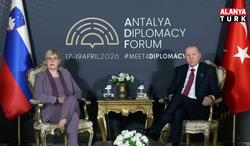 Cumhurbaşkanı Erdoğan Slovenya Cumhurbaşkanı Natasa Pirc Musar ile görüştü
