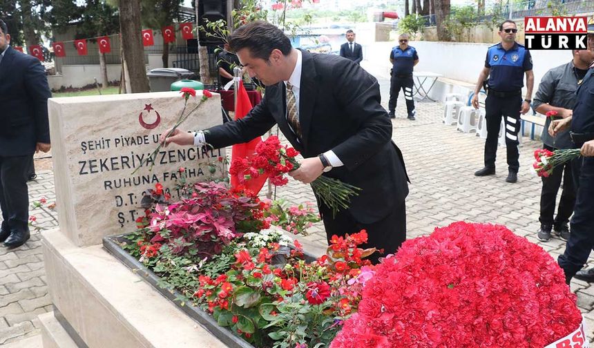 Alanya’da şehitler unutulmadı