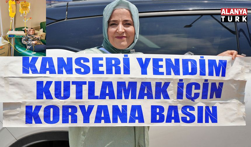 Antalya trafiğinde kornalar, kanseri yenen kadın için çaldı