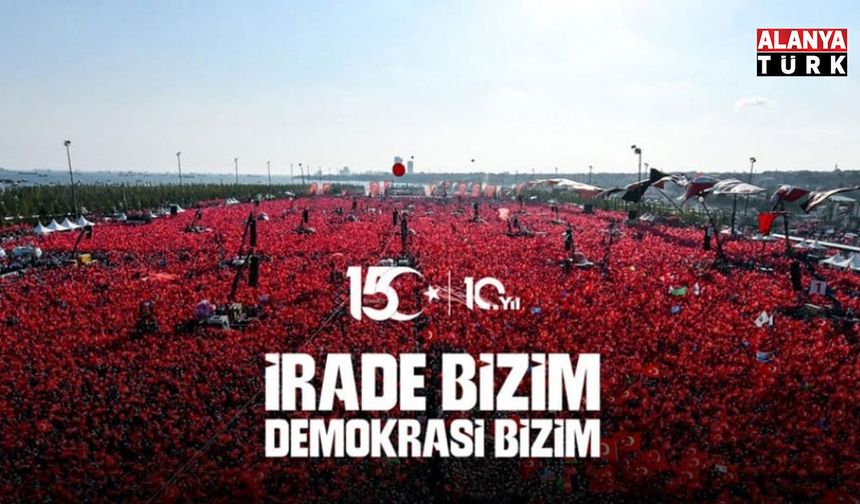 Antalya'da 15 Temmuz etkinlikleri