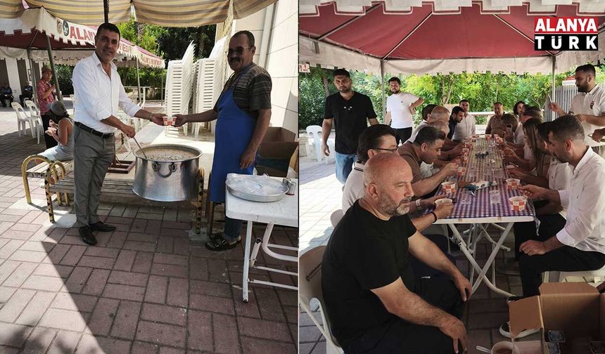 Alanya Pazarcılar Odası aşure etkinliği düzenledi