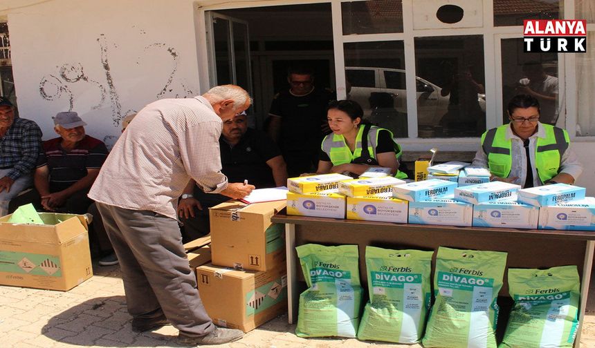 Büyükşehir'den Elmalı'da aşırı yağıştan etkilenen üreticilere destek