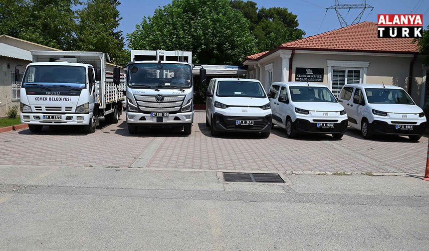 Kemer Belediyesi araç filosunu güçlendirmeye devam ediyor