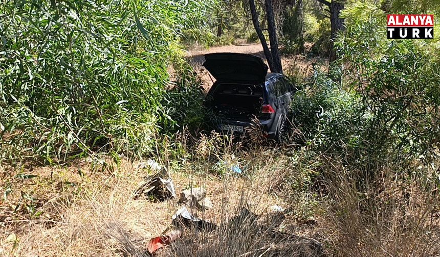 Önündeki otomobile çarptı, ardından ormana daldı: 1 yaralı