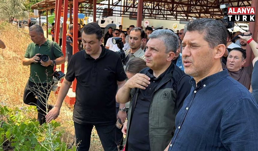 Alanya’ya gelen Vali Şahin, Sapadere’ye ziyaret etti