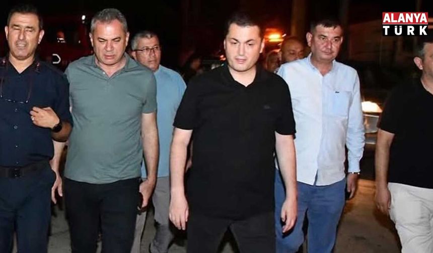 Türkdoğan yangın bölgesindeydi