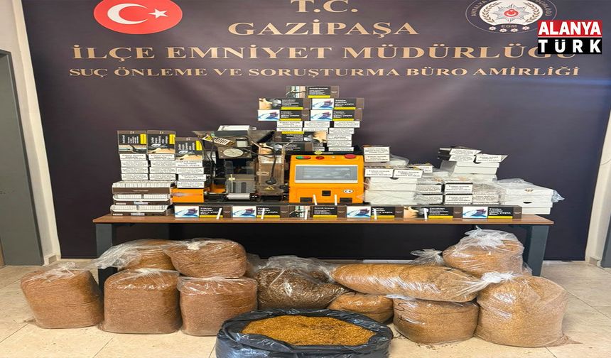 Gazipaşa’da kaçak tütün operasyonu: 2 şüpheli yakalandı