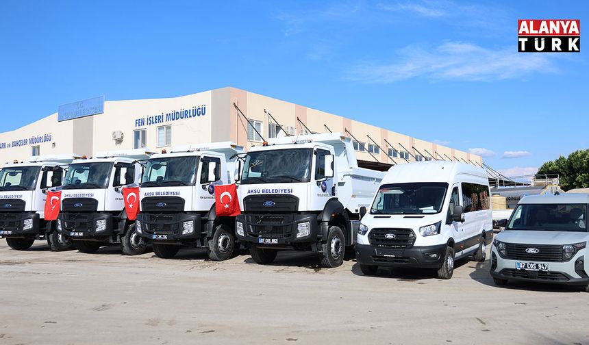 Aksu Belediyesi araç filosunu güçlendirmeye devam ediyor