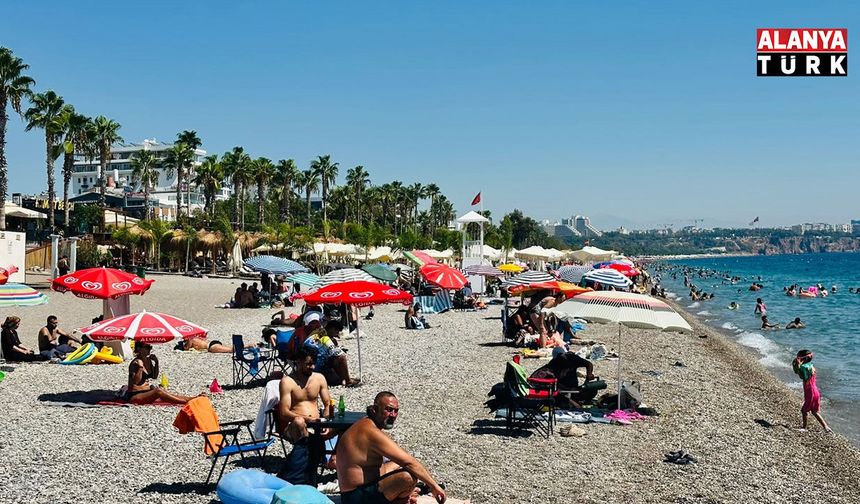 Antalya sahillerinde okul öncesi yoğunluğu